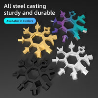 18-in-1 Snowflake Multi-Tool Wrench