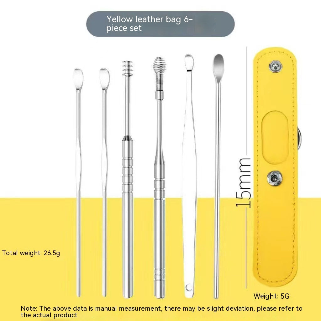 Stainless Steel Earpick Six-piece Set
