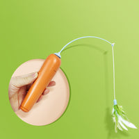 Pet Cat Toy 2 in 1 With Feather For Self-play Cat Turntable Pets Supplies Cat Toy Toys Cats Items Products