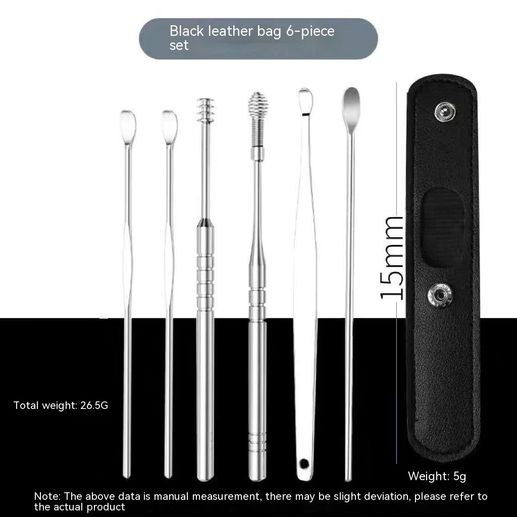 Stainless Steel Earpick Six-piece Set