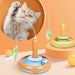 Pet Cat Toy 2 in 1 With Feather For Self-play Cat Turntable Pets Supplies Cat Toy Toys Cats Items Products