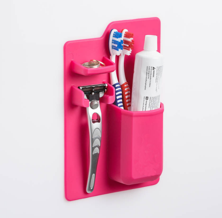 Silicone Toothbrush Holder Bathroom Organizer