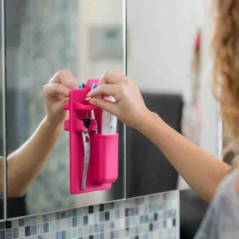 Silicone Toothbrush Holder Bathroom Organizer
