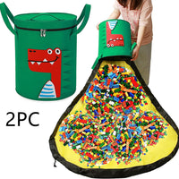 Felt Storage Bag Toy Play Mat 2 In 1 Pull Rope