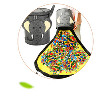 Felt Storage Bag Toy Play Mat 2 In 1 Pull Rope