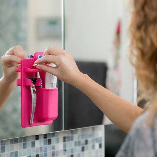 Silicone Toothbrush Holder Bathroom Organizer