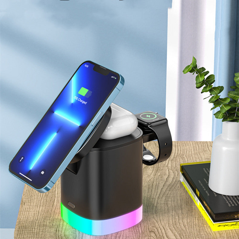 3-in-1 Wireless Charging Hub | RGB Ambient Light