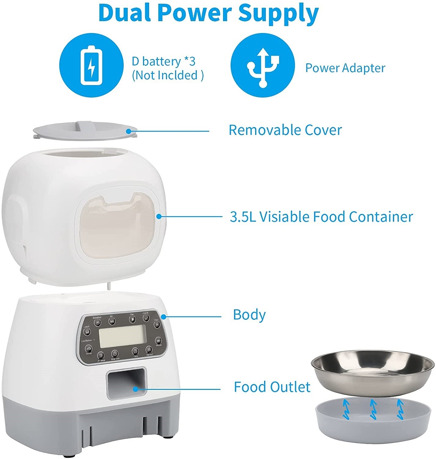 Pet Automatic Feeding Dispenser