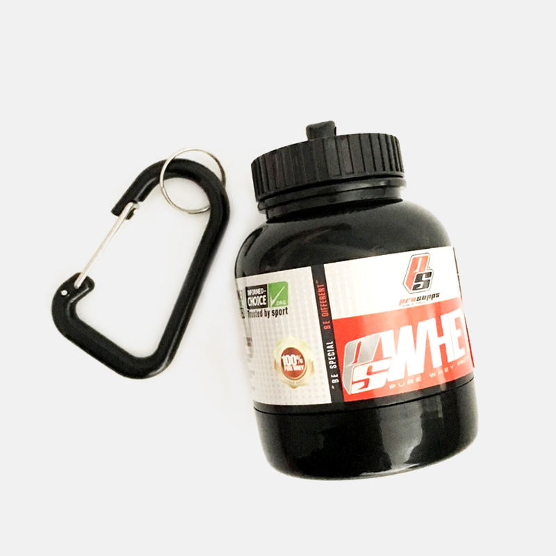 Gym Protein Powder Storage Keychain