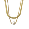 Big Pearl Double Layered Necklace