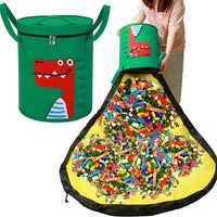 Felt Storage Bag Toy Play Mat 2 In 1 Pull Rope