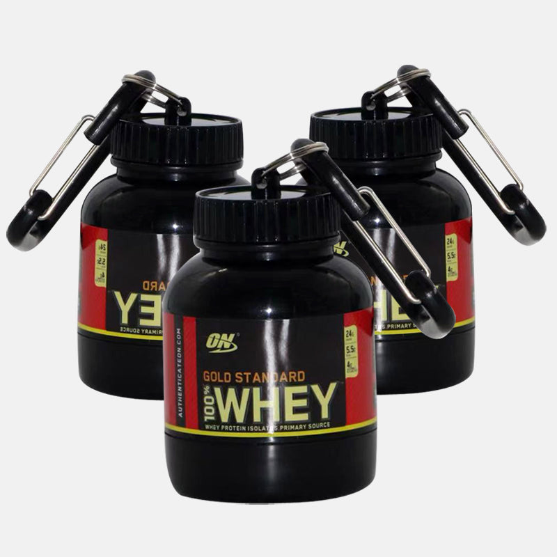 Gym Protein Powder Storage Keychain