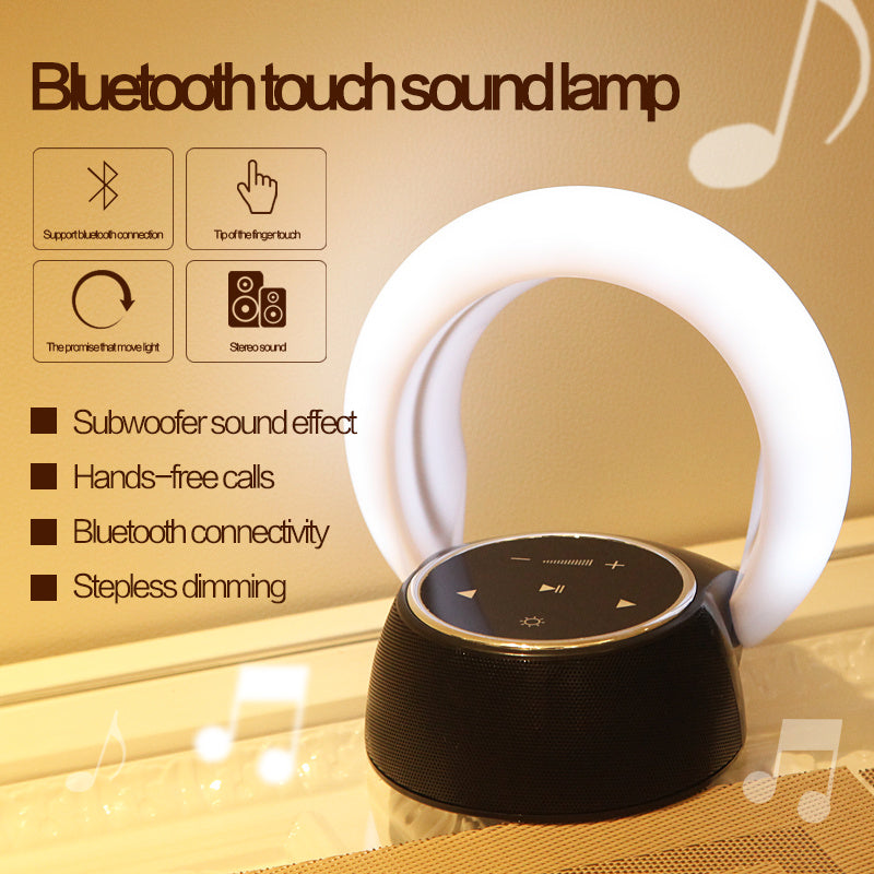 Bluetooth Subwoofer Stereo Speaker LED Desk Lamp