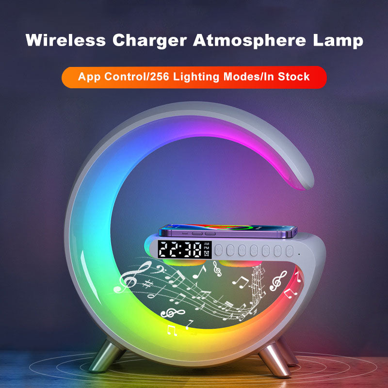 Atmosphere Lamp & Bluetooth Speaker Wireless Charger