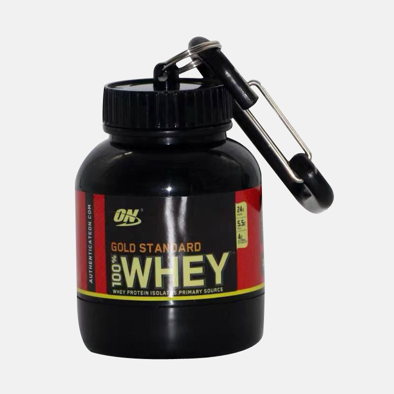 Gym Protein Powder Storage Keychain