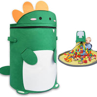 Felt Storage Bag Toy Play Mat 2 In 1 Pull Rope