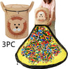 Felt Storage Bag Toy Play Mat 2 In 1 Pull Rope