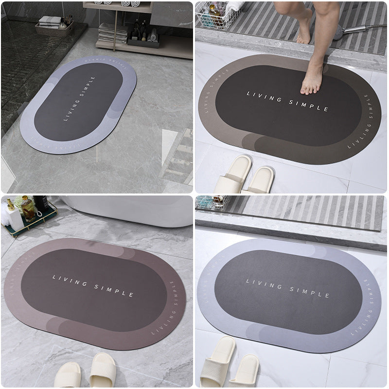 Super Absorbent Bathroom Mats Quick Drying